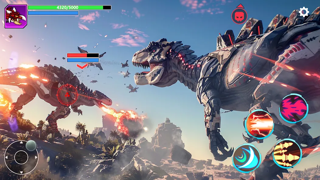 Mech War: Jurassic Dinosaur (Мех Батл)  [МОД Меню] Screenshot 5