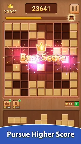 Wood Block Puzzle (Вуд Блок Пазл)  [МОД Меню] Screenshot 3