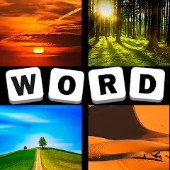 Скачать взломанную 4 Pics 1 Word Quiz Game  [МОД Menu] - последняя версия apk на Андроид