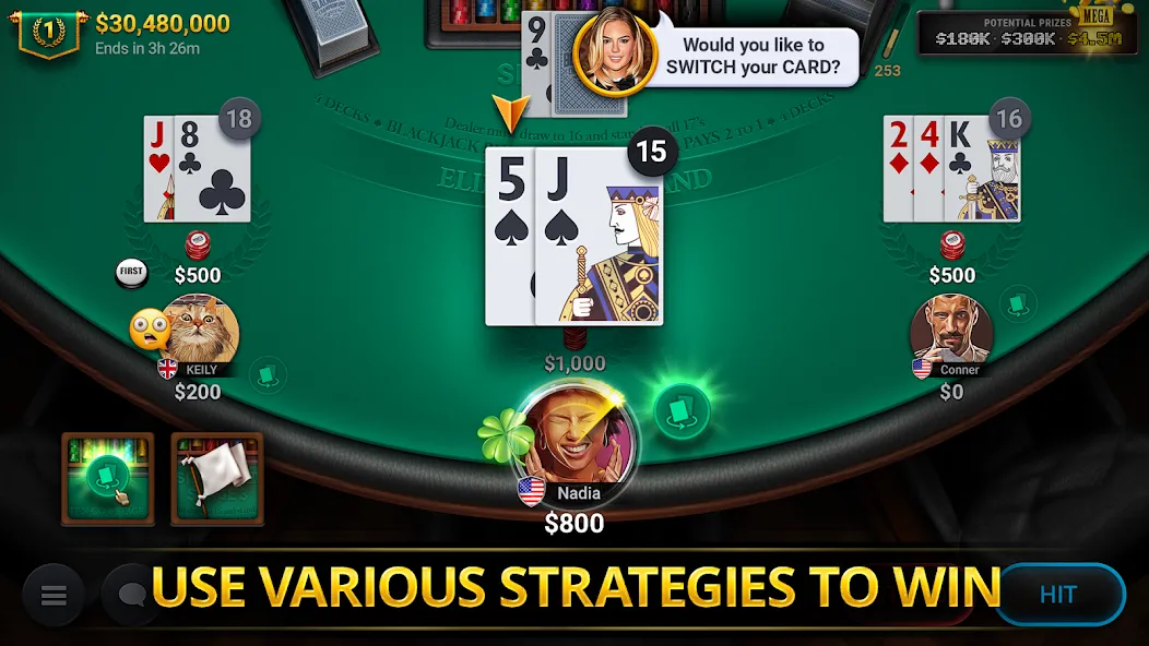 Blackjack Championship (Блэкджек Чемпионат)  [МОД Много денег] Screenshot 3