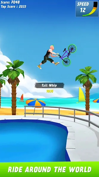 Max Air BMX (Макс Эйр БМХ)  [МОД Бесконечные монеты] Screenshot 3