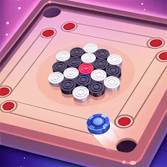 Скачать взломанную Carrom Lure - Disc pool game (Карром Лур)  [МОД Menu] - полная версия apk на Андроид