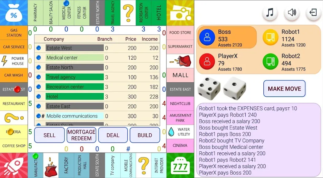 Monopolist Business Dice Board  [МОД Mega Pack] Screenshot 1