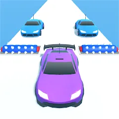 Скачать взломанную Merge Car Run - Evolution Race (Мердж Кар Ран)  [МОД Все открыто] - полная версия apk на Андроид