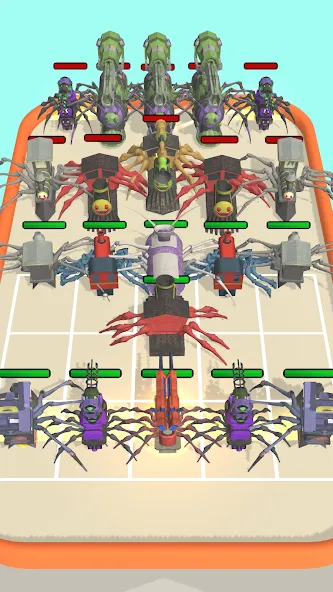 Merge Spider Train  [МОД Все открыто] Screenshot 5