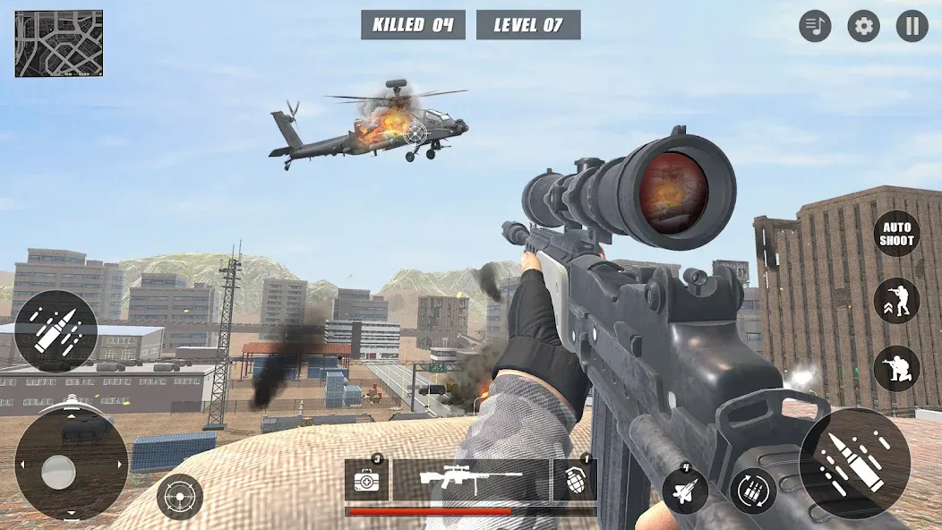 Code of Sniper 3D Gun Shooting  [МОД Бесконечные монеты] Screenshot 3