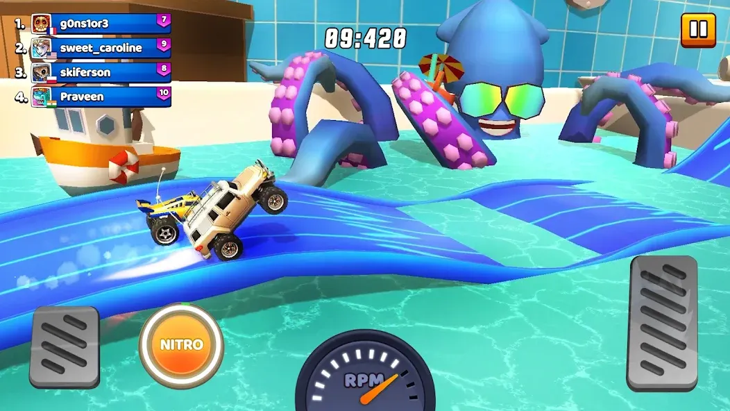 Nitro Jump - Car Racing (Нитро Джамп Рейсинг)  [МОД Меню] Screenshot 2