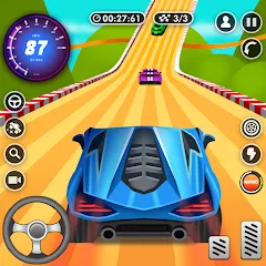 Взломанная Nitro Jump - Car Racing (Нитро Джамп Рейсинг)  [МОД Меню] - полная версия apk на Андроид