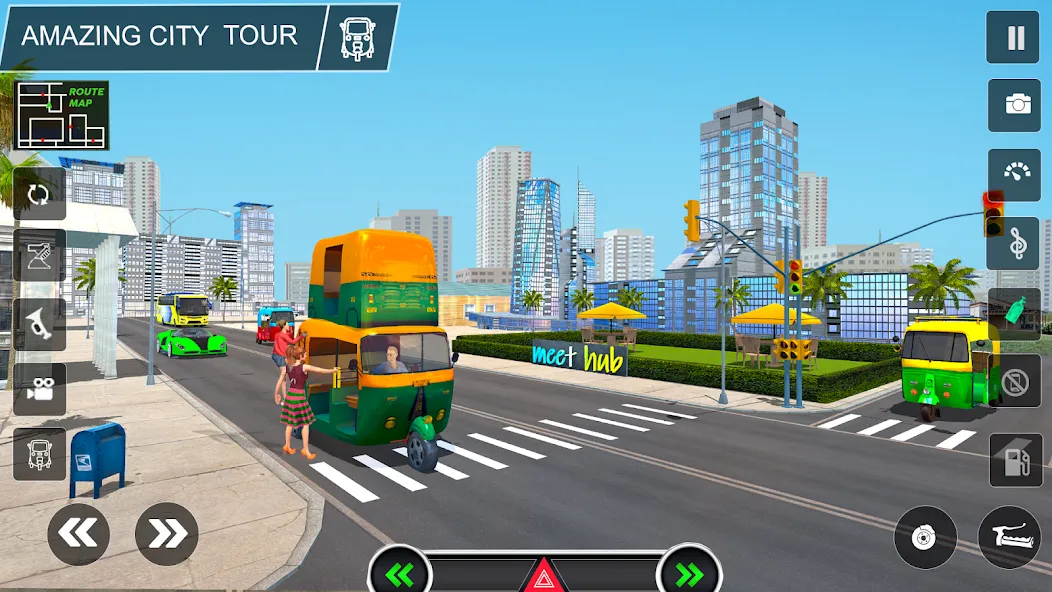 Tuk Tuk Auto Rickshaw Game 3d  [МОД Много монет] Screenshot 3