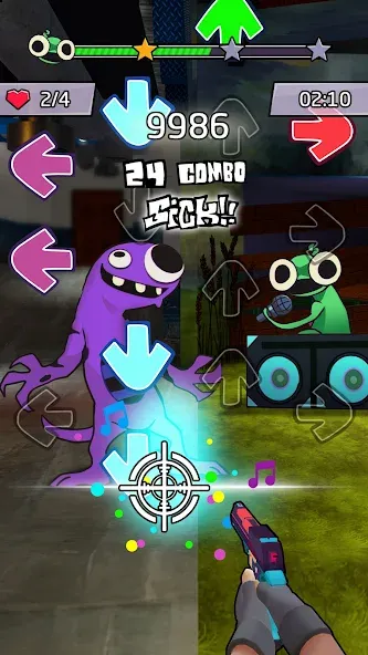 Beat Shooter Night: Rap Battle (ФНФ Фанк)  [МОД Меню] Screenshot 3