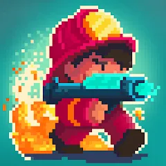 Взлом Firefighter: pixel shooter  [МОД Бесконечные монеты] - стабильная версия apk на Андроид