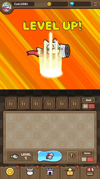 Cat Hero : Idle RPG (Кэт Хиро)  [МОД Бесконечные деньги] Screenshot 2