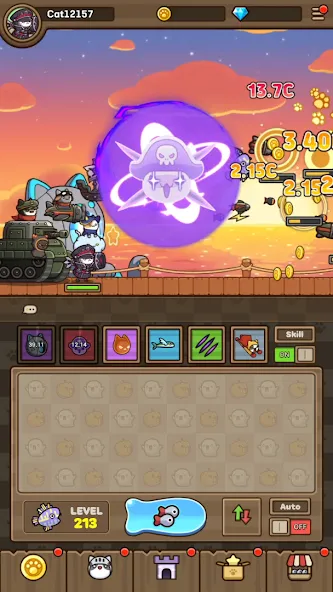 Cat Hero : Idle RPG (Кэт Хиро)  [МОД Бесконечные деньги] Screenshot 3