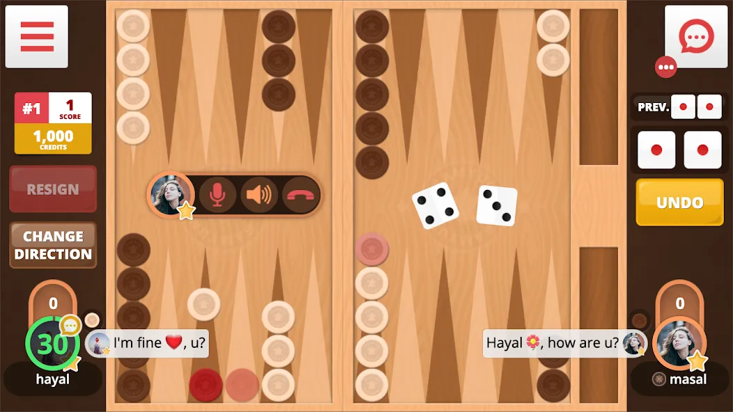 Backgammon Online (Тавла Онлайн)  [МОД Mega Pack] Screenshot 1