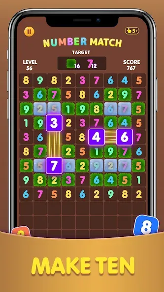 Number Match: Ten Crush Puzzle (Намбер Матч)  [МОД Все открыто] Screenshot 4