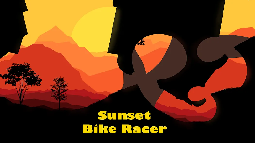 Sunset Bike Racer - Motocross (Сансет Байк Рейсер)  [МОД Бесконечные монеты] Screenshot 1