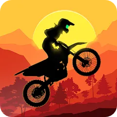 Скачать взломанную Sunset Bike Racer - Motocross (Сансет Байк Рейсер)  [МОД Бесконечные монеты] - стабильная версия apk на Андроид