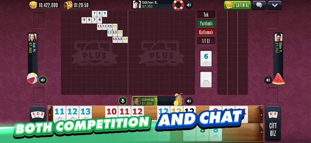 101 Okey Plus Rummy Board Game  [МОД Много денег] Screenshot 5