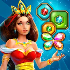 Взломанная Lost Jewels - Match 3 Puzzle (Лост Джуэлс)  [МОД Mega Pack] - полная версия apk на Андроид