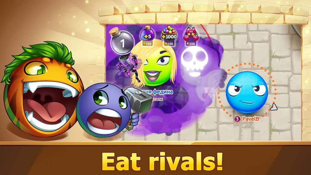 Hungry Battle: Multiplayer PVP  [МОД Unlimited Money] Screenshot 2