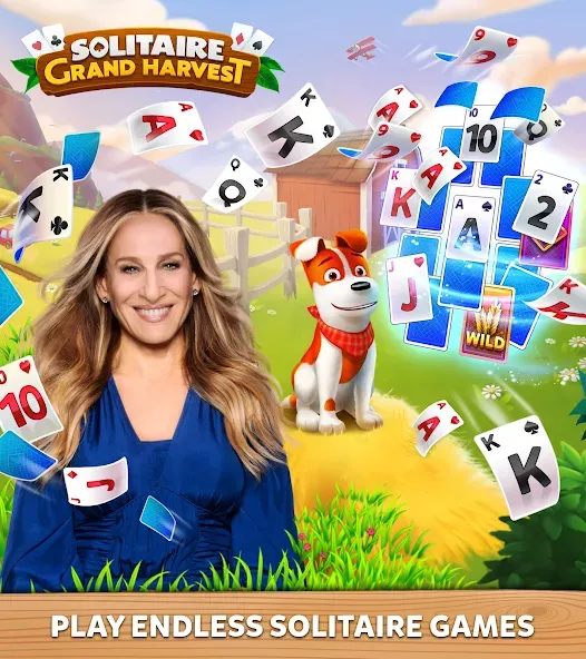 Solitaire Grand Harvest (Солитер Гранд Харвест)  [МОД Unlimited Money] Screenshot 1