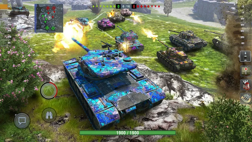 World of Tanks Blitz (Ворлд оф Танкс Блиц ПВП)  [МОД Бесконечные монеты] Screenshot 1