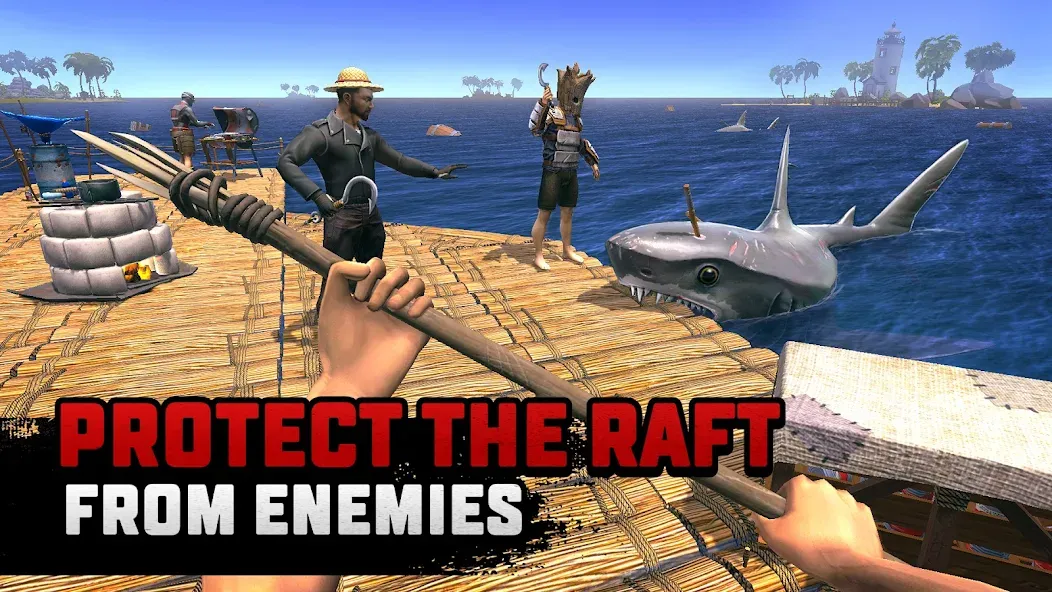 Raft® Survival: Multiplayer (Рафт Сурвивал)  [МОД Mega Pack] Screenshot 3