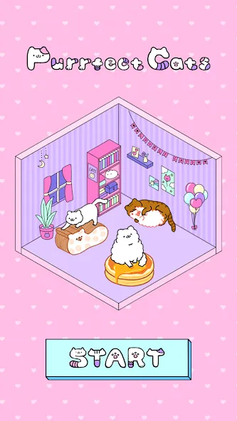 Purrfect Cats (Парфект кэтс)  [МОД Много монет] Screenshot 1