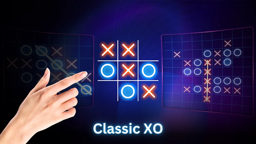 Tic Tac Toe 2 Player: XO Game (Тик Так Тоу 2 игрока)  [МОД Бесконечные деньги] Screenshot 2