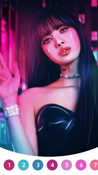 BlackPink Paint by Number (БлэкПинк Раскраска по номерам)  [МОД Mega Pack] Screenshot 5