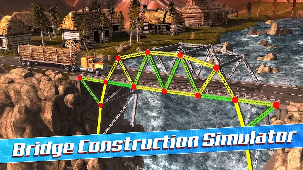 Bridge Construction Simulator (Бридж Конструкшн Симулятор)  [МОД Menu] Screenshot 1