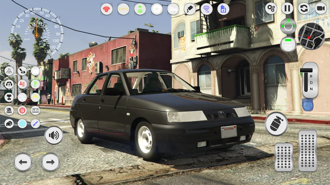 Lada 2110: Urban Simulator  [МОД Unlimited Money] Screenshot 1