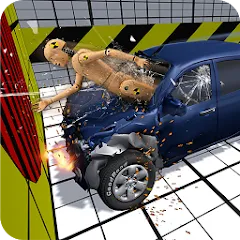 Скачать взломанную Car Crash Test Simulator  [МОД Все открыто] - полная версия apk на Андроид