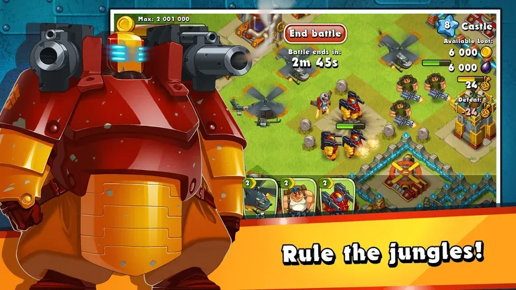 Jungle Heat: War of Clans (Джангл Хит)  [МОД Бесконечные деньги] Screenshot 5