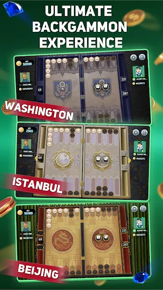 Backgammon Tournament  [МОД Mega Pack] Screenshot 2