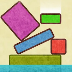 Скачать взломанную Drop Stack Block Stacking Game (Дроп Стэк блочная игра с укладкой блоков)  [МОД Меню] - стабильная версия apk на Андроид