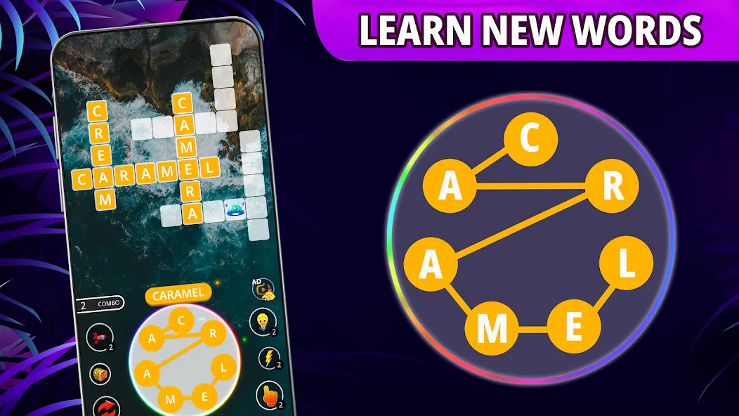 Word connect: word search game  [МОД Бесконечные монеты] Screenshot 5