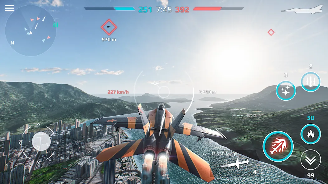 Sky Combat: War Planes Online (Скай Комбат)  [МОД Бесконечные деньги] Screenshot 5