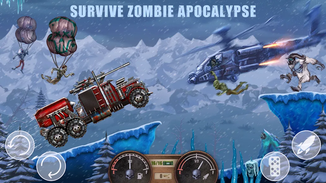 Zombie Hill Racing: Earn Climb (Зомби Хилл Рейсинг)  [МОД Бесконечные деньги] Screenshot 2