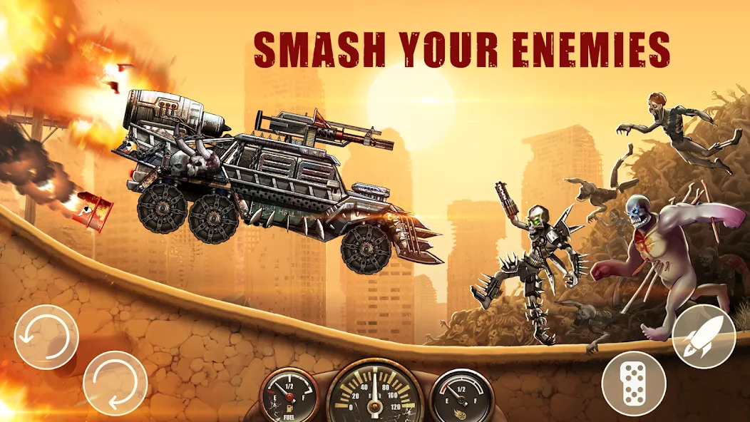 Zombie Hill Racing: Earn Climb (Зомби Хилл Рейсинг)  [МОД Бесконечные деньги] Screenshot 3