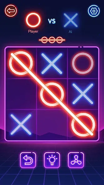 Tic Tac Toe 2 Player: XOXO  [МОД Меню] Screenshot 1