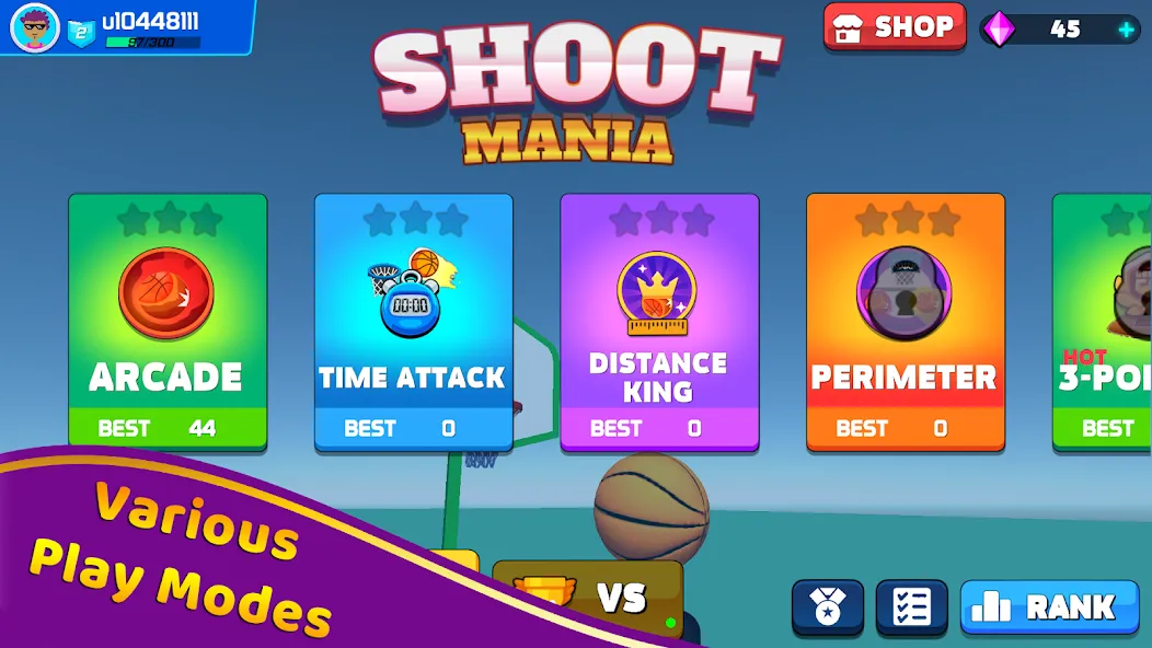 Shoot Challenge Basketball (Шут Челлендж Баскетбол)  [МОД Unlimited Money] Screenshot 2