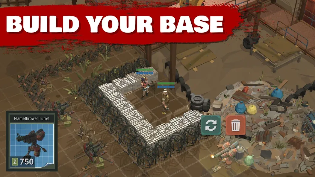 Overrun: Zombie Tower Defense (Оверран)  [МОД Все открыто] Screenshot 3