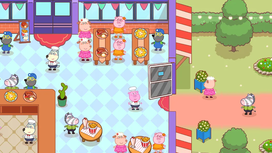 Wolfoo Snack Bar, Restaurant  [МОД Меню] Screenshot 1