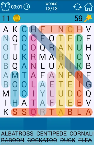 Word Search  [МОД Бесконечные деньги] Screenshot 2