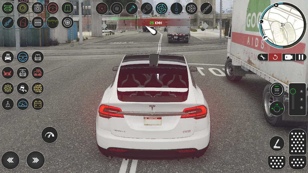 Electric Tesla Model X Driver (Электрический водитель   )  [МОД Unlimited Money] Screenshot 2